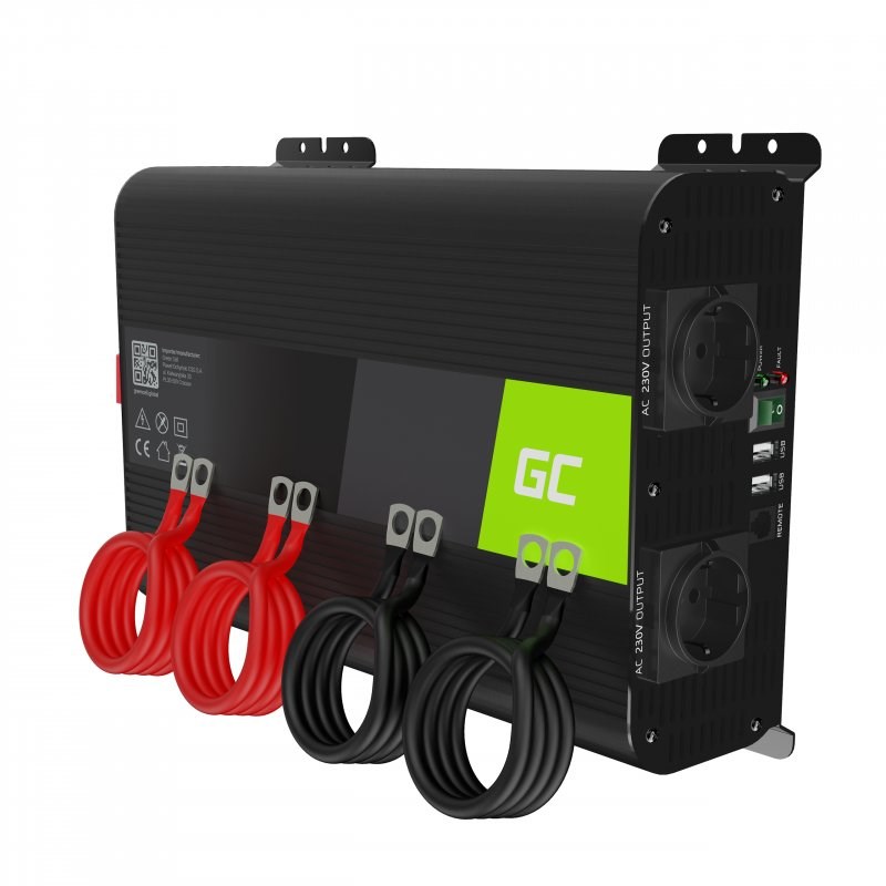 Green Cell INVGC11 power adapter/inverter Auto 2000 W Black Green Cell INVGC11 power adapter/inverter Auto 2000 W Black