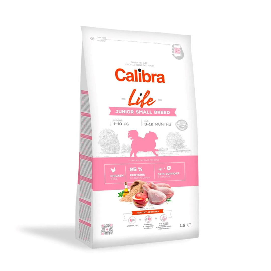 CALIBRA Dog Life Junior Small Breed Chicken - dry dog food - 1,5kg CALIBRA Dog Life Junior Small Breed Chicken - dry dog food - 1,5kg