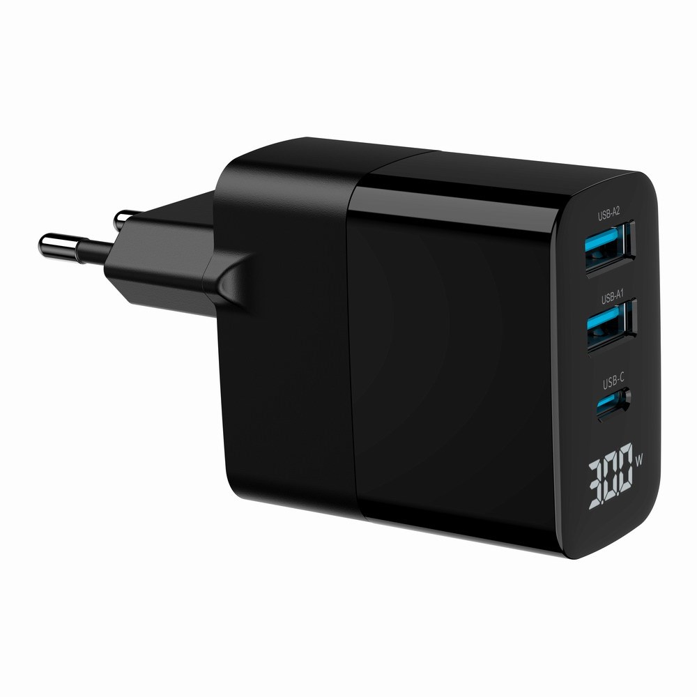Gembird TA-UC-PDQC30LCD-BK-02 mobile device charger Universal Black AC Fast charging Indoor Gembird TA-UC-PDQC30LCD-BK-02 mobile device charger Universal Black AC Fast charging Indoor