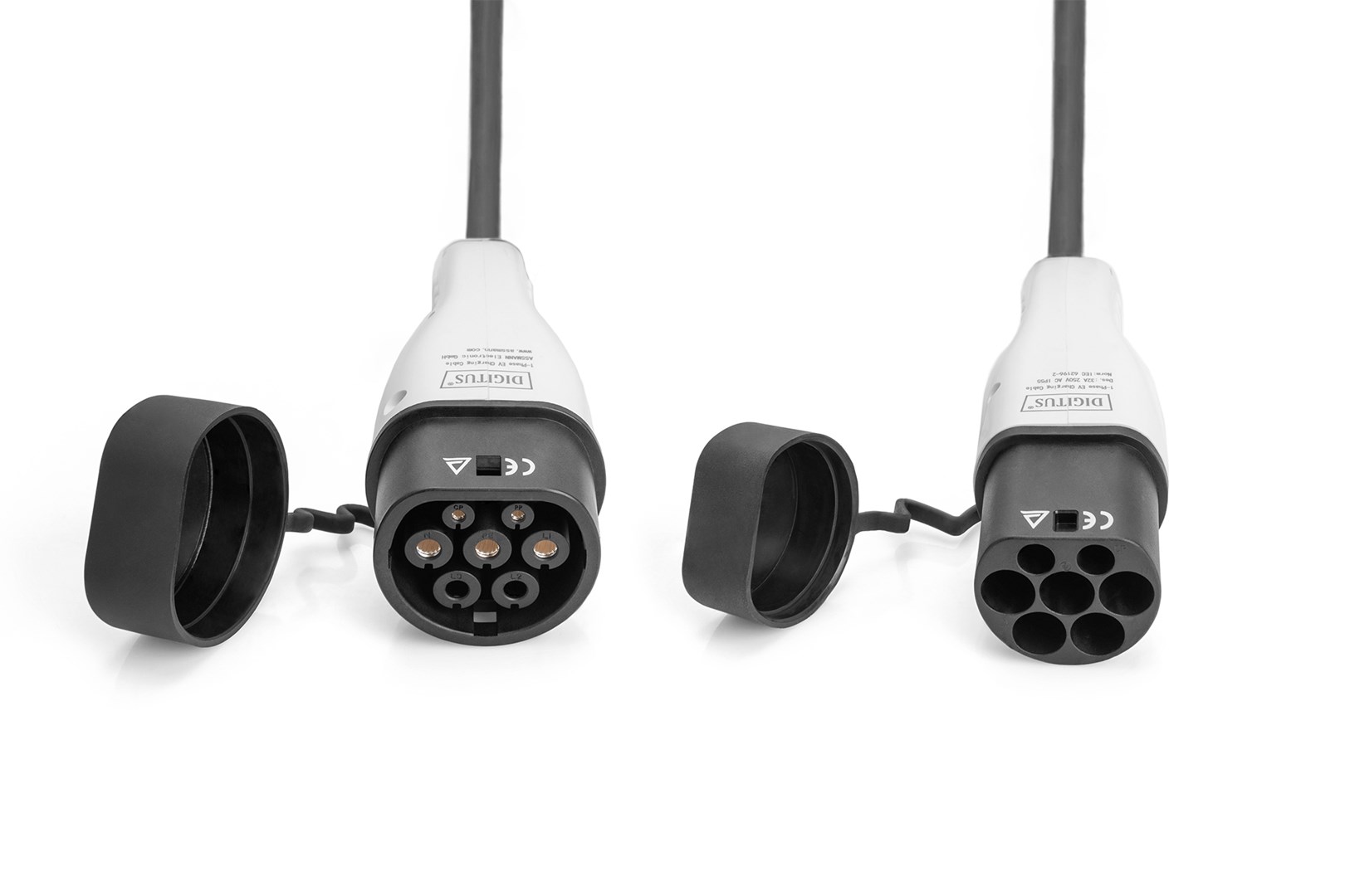 Digitus EV charging cable, 5 m, type 2 to type 2 Digitus EV charging cable, 5 m, type 2 to type 2