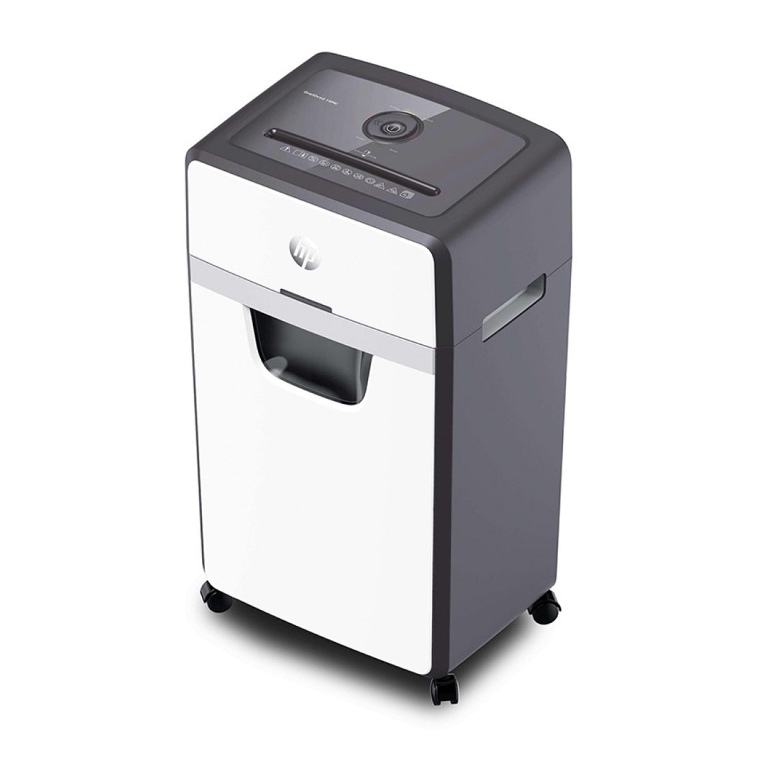 HP ONESHRED 16MC shredder, micro cut, P-5, 16 card, 30l, light grey HP ONESHRED 16MC shredder, micro cut, P-5, 16 card, 30l, light grey