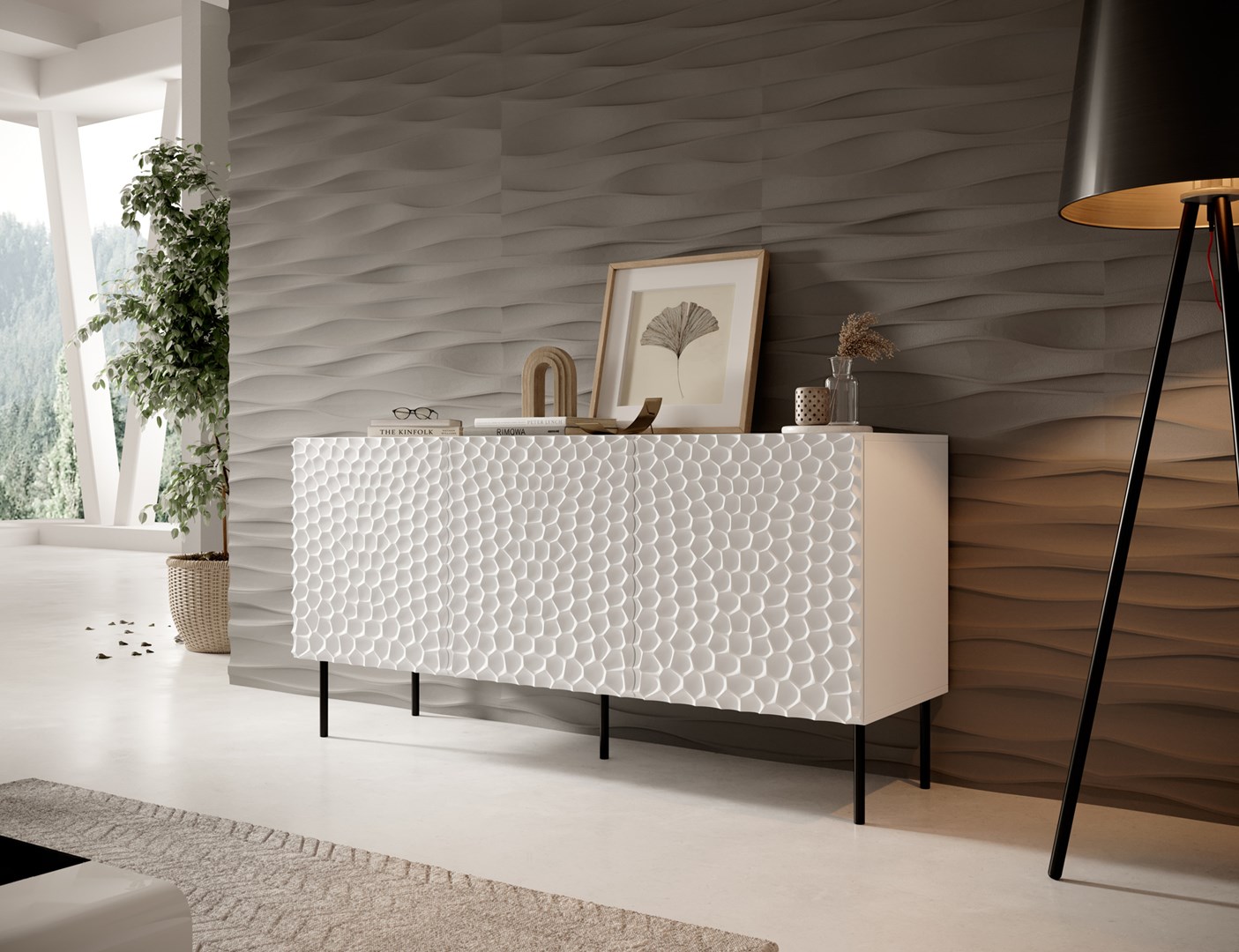 HOLE chest 152x42,5x74,5 cm white matt HOLE chest 152x42,5x74,5 cm white matt