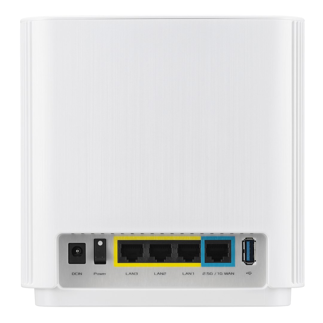 ASUS ZenWiFi AX (XT9) AX7800 2er Set Weiß Tri-band (2.4 GHz / 5 GHz / 5 GHz) Wi-Fi 6 (802.11ax) White 4 Internal ASUS ZenWiFi AX (XT9) AX7800 2er Set Weiß Tri-band (2.4 GHz / 5 GHz / 5 GHz) Wi-Fi 6 (802.11ax) White 4 Internal