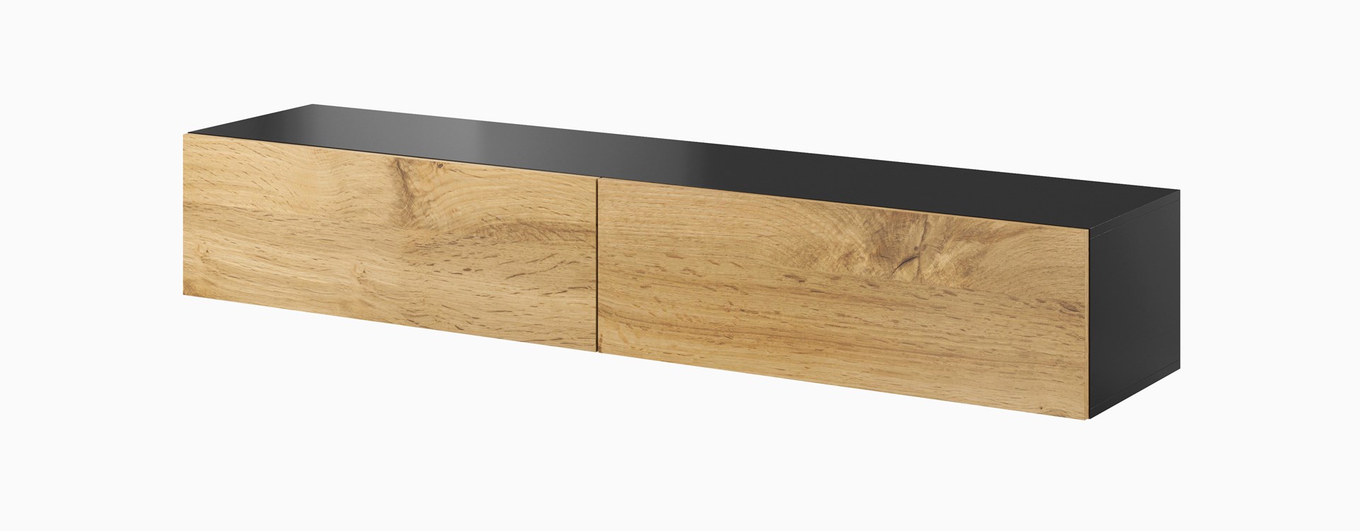 Cama living room cabinet set VIGO 1 black/wotan oak Cama living room cabinet set VIGO 1 black/wotan oak
