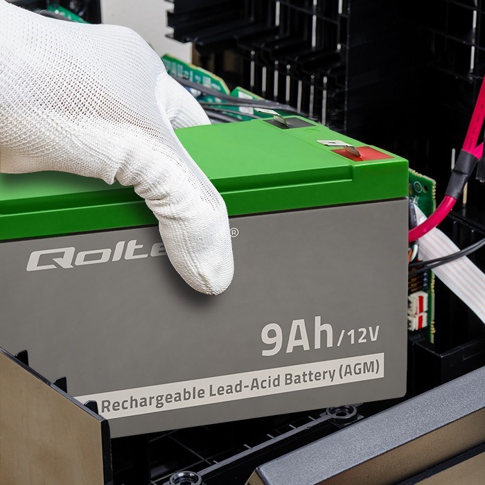 Qoltec 53031 AGM battery | 12V | 9Ah Qoltec 53031 AGM battery | 12V | 9Ah