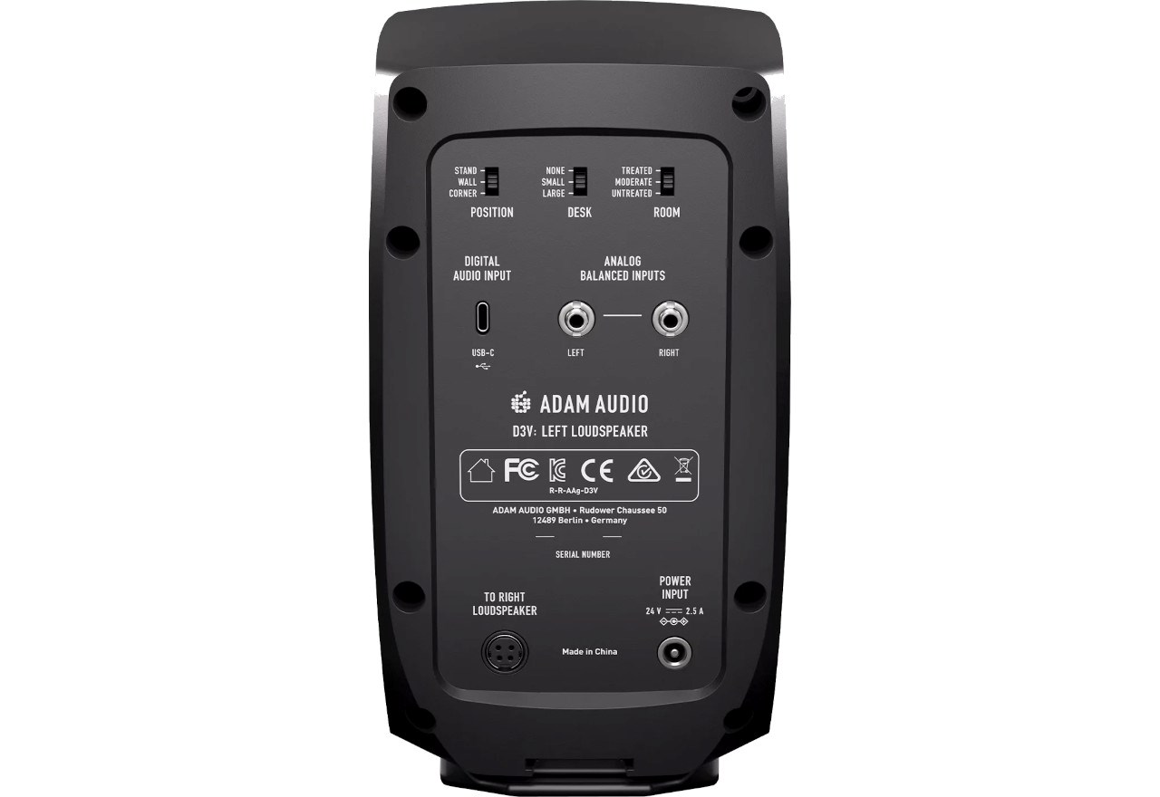 Adam Audio D3V Black - a pair of studio monitors Adam Audio D3V Black - a pair of studio monitors