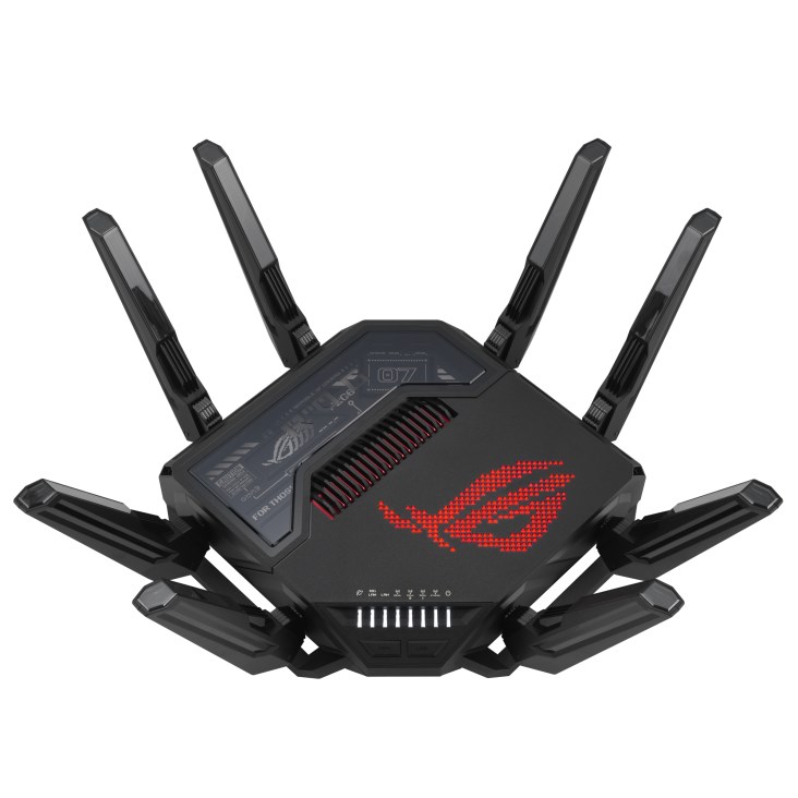 ASUS ROG Rapture GT-BE98 wireless router 10 Gigabit Ethernet Quad-band (2.4 GHz / 5 GHz-1 / 5 GHz-2 / 6 GHz) Black ASUS ROG Rapture GT-BE98 wireless router 10 Gigabit Ethernet Quad-band (2.4 GHz / 5 GHz-1 / 5 GHz-2 / 6 GHz) Black