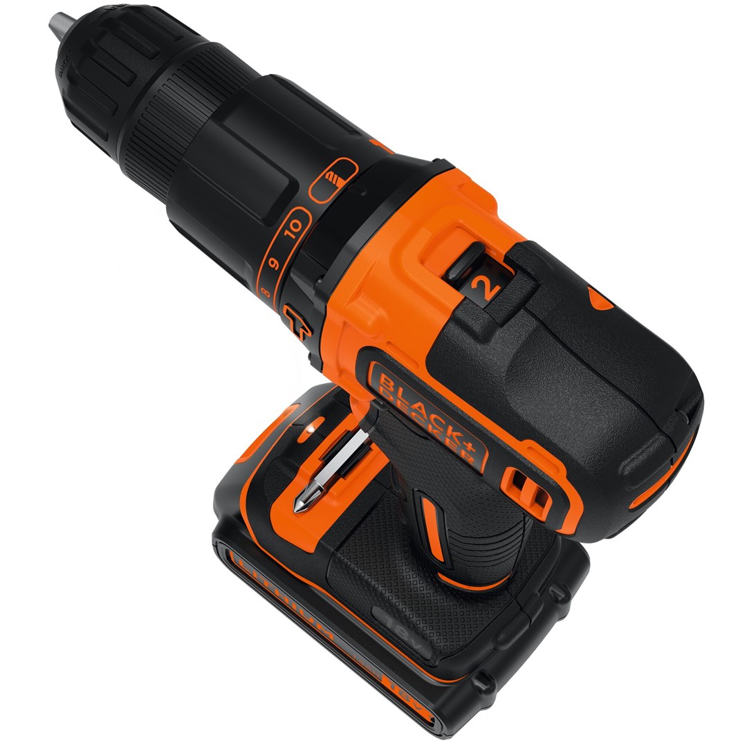 Black & Decker BDCHD18KB-QW drill Keyless Black, Orange Black & Decker BDCHD18KB-QW drill Keyless Black, Orange