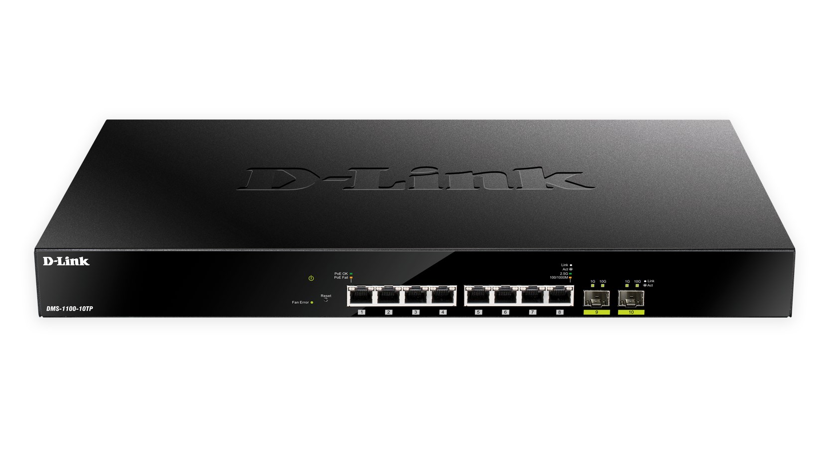 D-Link 10-Port Multi-Gigabit PoE+ Smart Managed Switch D-Link 10-Port Multi-Gigabit PoE+ Smart Managed Switch