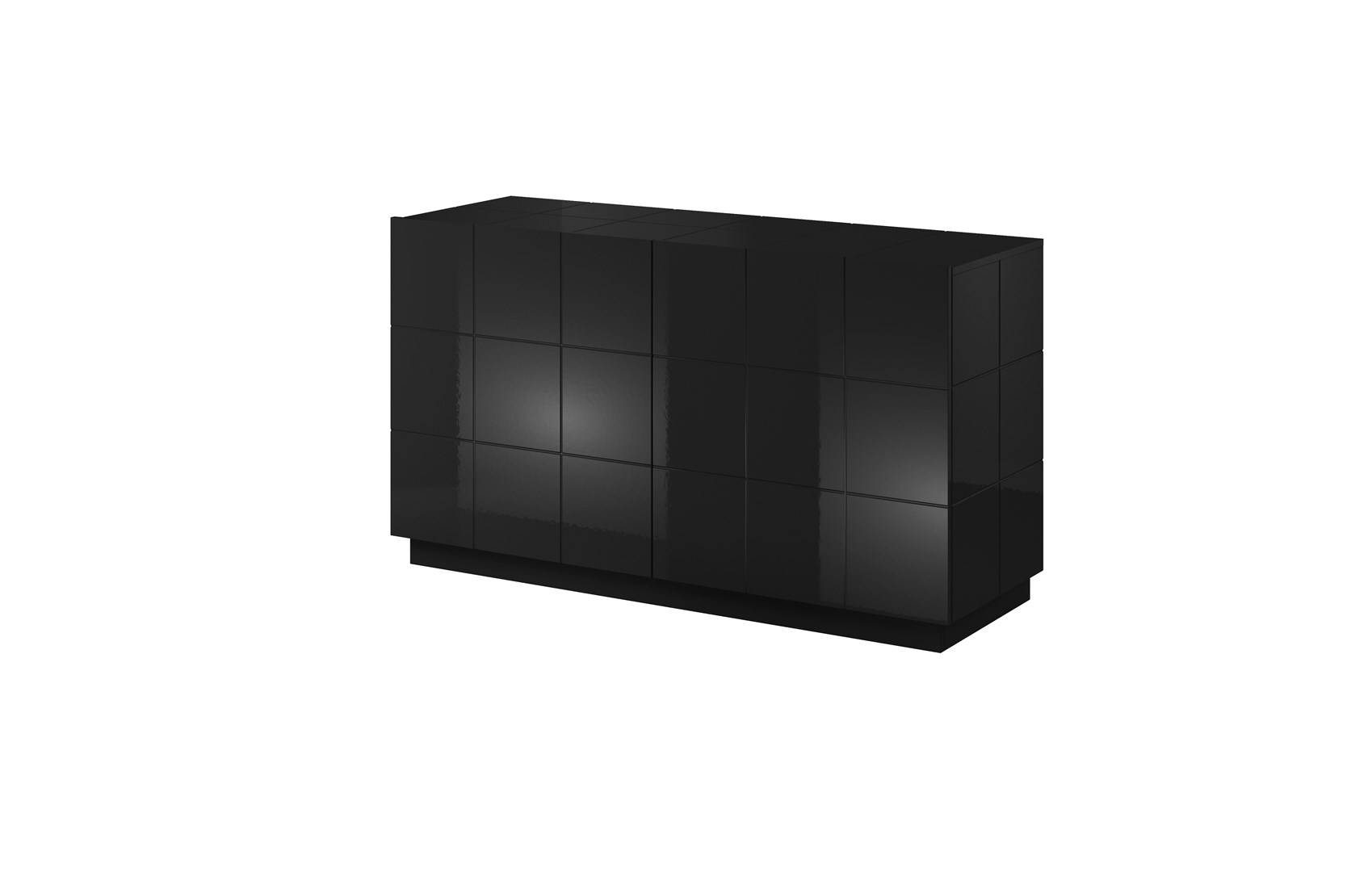 Cama sideboard 2D REJA black gloss/black gloss Cama sideboard 2D REJA black gloss/black gloss