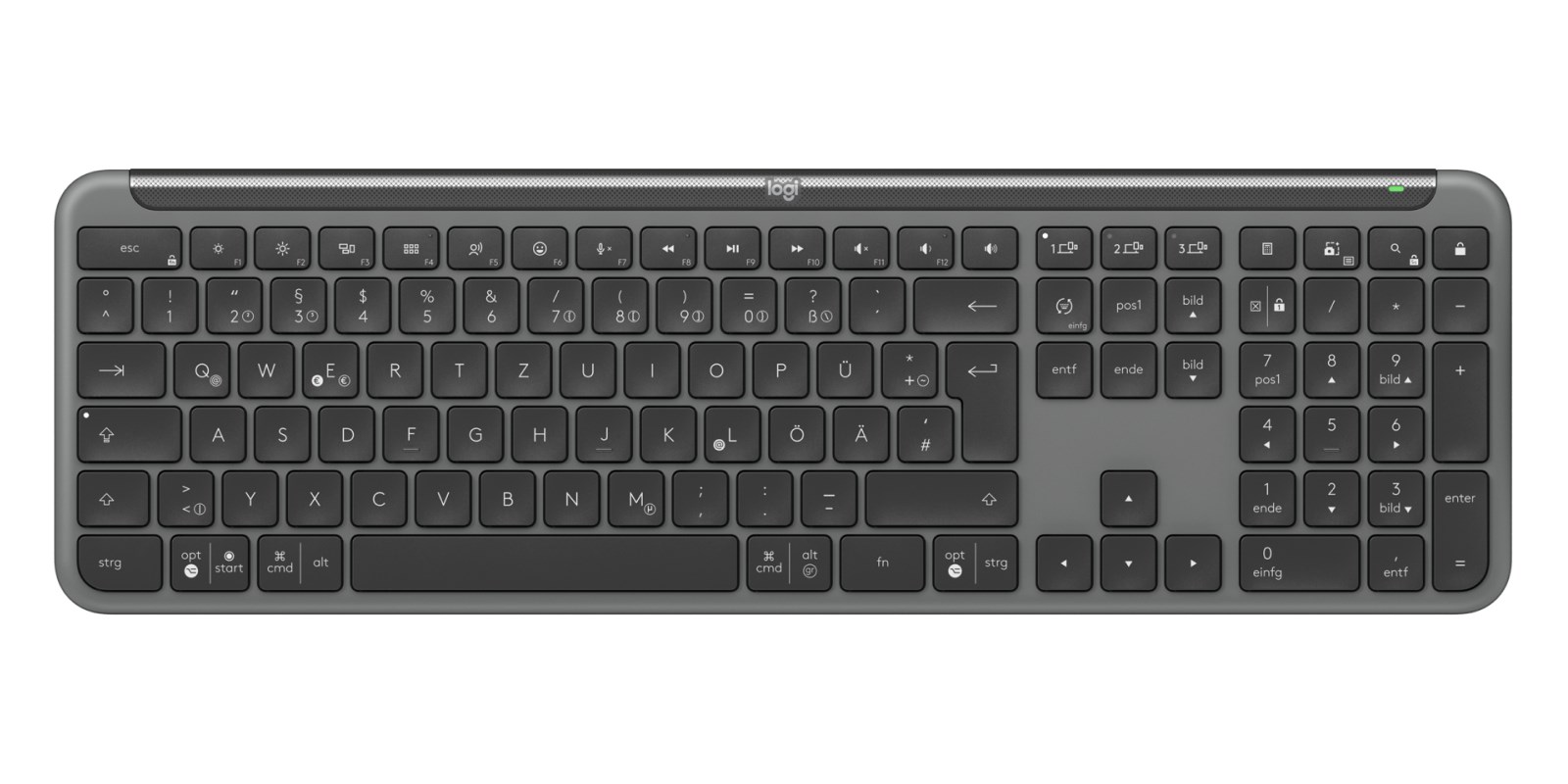 Logitech 920-012504 keyboard Mouse included Office RF Wireless + Bluetooth QWERTZ German Graphite Logitech 920-012504 keyboard Mouse included Office RF Wireless + Bluetooth QWERTZ German Graphite