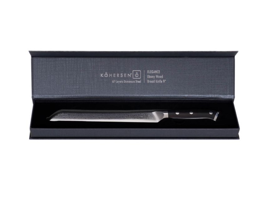 Kohersen Elegance Ebony Wood bread knife 22.9 cm Kohersen Elegance Ebony Wood bread knife 22.9 cm