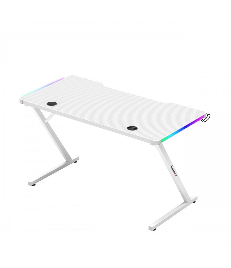 Huzaro Hero 2.5 White RGB gaming desk Huzaro Hero 2.5 White RGB gaming desk