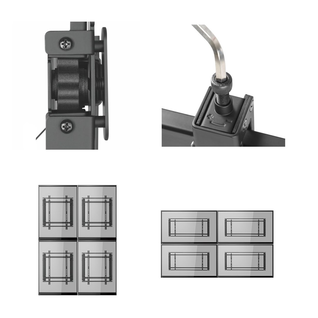 Maclean MC-845 TV Video Wall Bracket 46 "-52" 35kg max Digital Signage max VESA 600x400 Maclean MC-845 TV Video Wall Bracket 46 "-52" 35kg max Digital Signage max VESA 600x400