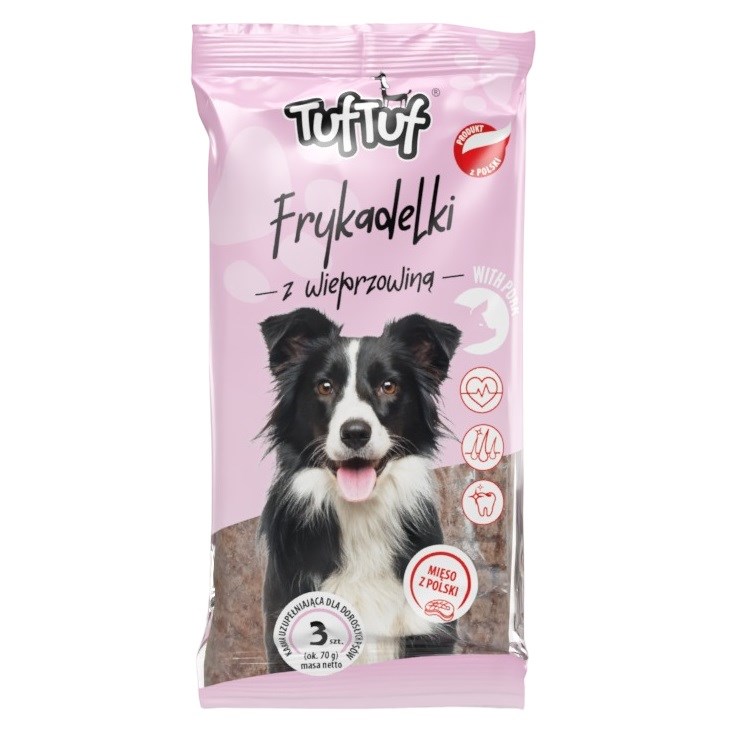 TUF TUF Meaty sticks with pork - dog treat - 70g TUF TUF Meaty sticks with pork - dog treat - 70g