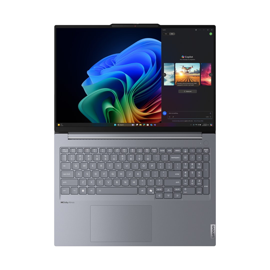 Lenovo ThinkBook 16 G7 QOY Copilot+ PC Qualcomm Snapdragon X1P-42-100 Laptop 40.6 cm (16") WUXGA 32 GB LPDDR5x-SDRAM 1 TB SSD Wi-Fi 7 (802.11be) Windows 11 Pro Grey Lenovo ThinkBook 16 G7 QOY Copilot+ PC Qualcomm Snapdragon X1P-42-100 Laptop 40.6 cm (16") WUXGA 32 GB LPDDR5x-SDRAM 1 TB SSD Wi-Fi 7 (802.11be) Windows 11 Pro Grey