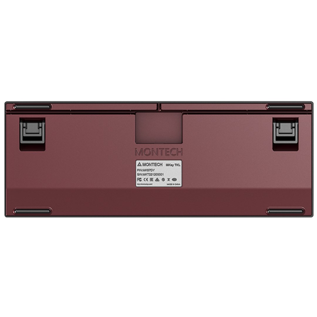 Montech MKey TKL keyboard Gaming USB Burgundy, Dark Grey Montech MKey TKL keyboard Gaming USB Burgundy, Dark Grey
