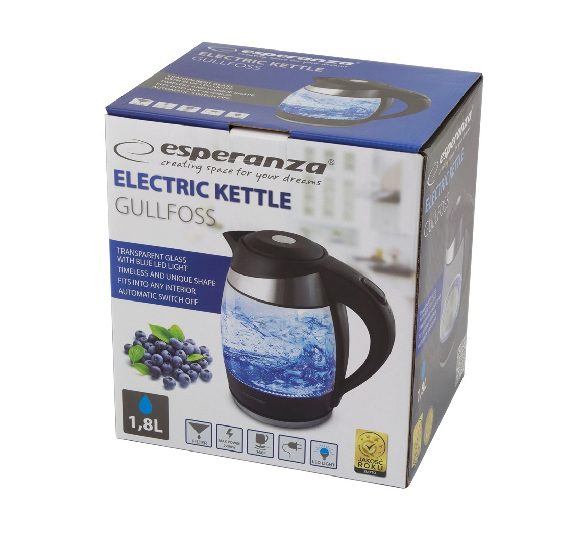 Esperanza EKK009 electric kettle 1.8 L Black, Multicolor 2200 W Esperanza EKK009 electric kettle 1.8 L Black, Multicolor 2200 W