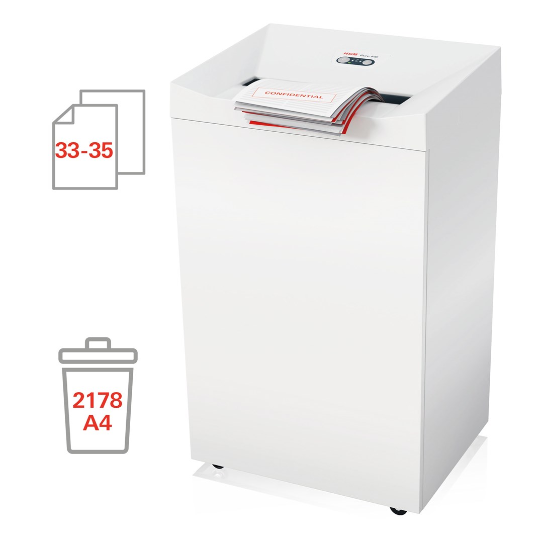 HSM Pure 940 shredder, 165 l, 3,9x40 mm HSM Pure 940 shredder, 165 l, 3,9x40 mm