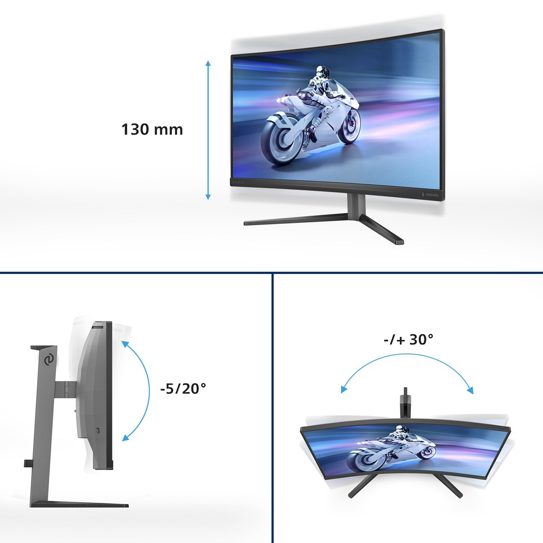 Philips Evnia 5000 27M2C5200W/00 computer monitor 68.6 cm (27") 1920 x 1080 pixels Full HD LCD Black Philips Evnia 5000 27M2C5200W/00 computer monitor 68.6 cm (27") 1920 x 1080 pixels Full HD LCD Black