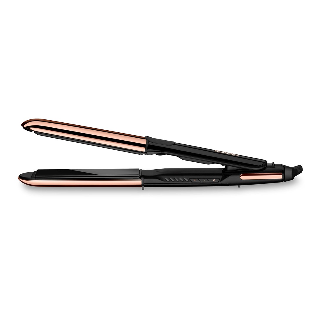BaByliss Straight & Curl Brilliance Curling iron Warm Black, Rose 48 W 3 m BaByliss Straight & Curl Brilliance Curling iron Warm Black, Rose 48 W 3 m