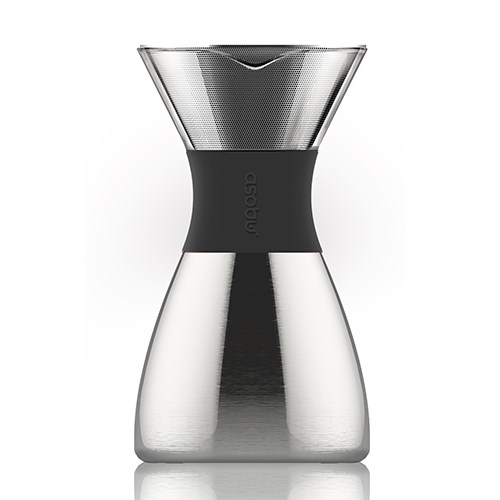 Asobu PourOver Cold brew coffee maker Black, Silver Asobu PourOver Cold brew coffee maker Black, Silver