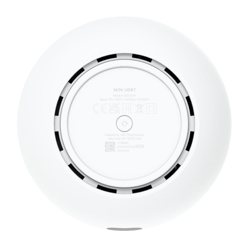 Ubiquiti Dream 7 wireless router 2.5 Gigabit Ethernet Tri-band (2.4 GHz / 5 GHz / 6 GHz) White Ubiquiti Dream 7 wireless router 2.5 Gigabit Ethernet Tri-band (2.4 GHz / 5 GHz / 6 GHz) White