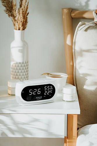 Alarm clock ADLER AD 1186 white Alarm clock ADLER AD 1186 white