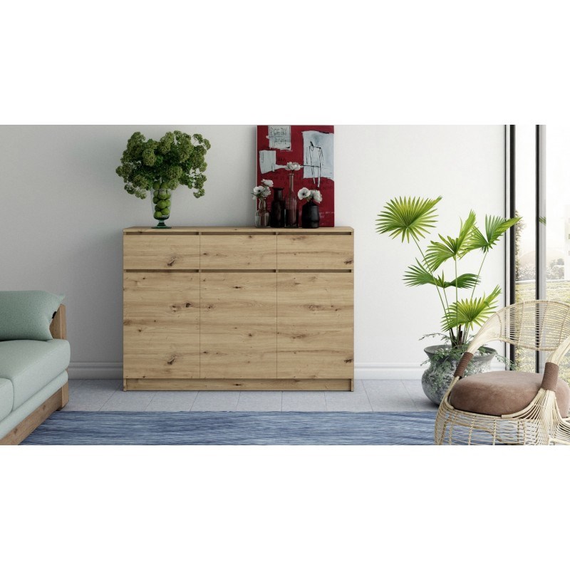 Topeshop 3D3S ARTISAN chest of drawers Topeshop 3D3S ARTISAN chest of drawers