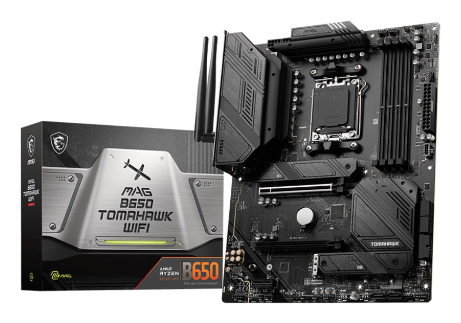 MSI MAG B650 Tomahawk WIFI AMD B650 Socket AM5 ATX MSI MAG B650 Tomahawk WIFI AMD B650 Socket AM5 ATX