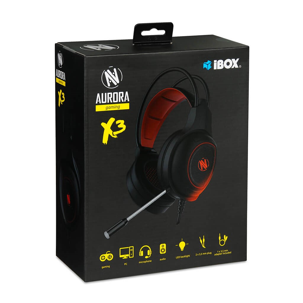 I-BOX X3 GAMING HEADPHONES WITH MICROPHONE I-BOX X3 GAMING HEADPHONES WITH MICROPHONE