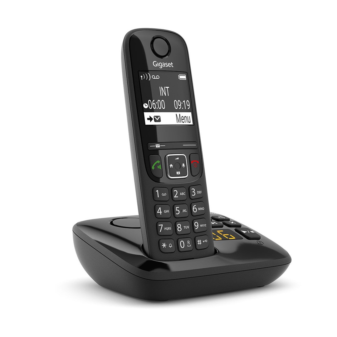 Gigaset AS690A Analog/DECT telephone Caller ID Black Gigaset AS690A Analog/DECT telephone Caller ID Black