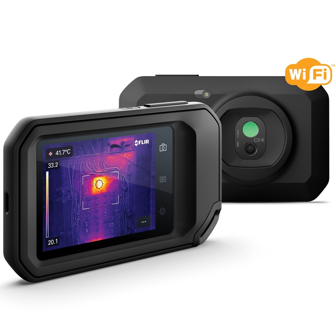 FLIR C3-X thermal imaging camera Black 1800 mAh Vanadium Oxide Uncooled Focal Plane Arrays Built-in display 128 x 96 pixels LCD 640 x 480 pixels FLIR C3-X thermal imaging camera Black 1800 mAh Vanadium Oxide Uncooled Focal Plane Arrays Built-in display 128 x 96 pixels LCD 640 x 480 pixels