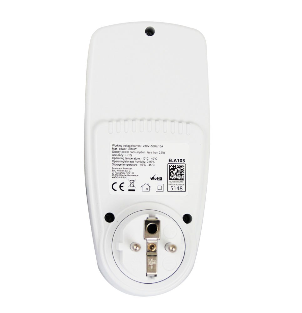 Esperanza ELA103 Electronic power consumption meter Esperanza ELA103 Electronic power consumption meter