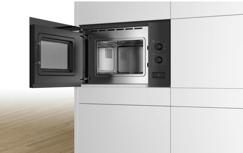 Bosch Serie 4 BFL520MB0 microwave Black Solo microwave Built-in 20 L 800 W Bosch Serie 4 BFL520MB0 microwave Black Solo microwave Built-in 20 L 800 W