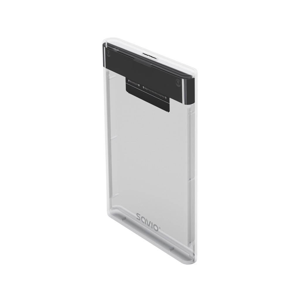 Savio 2.5" External HDD/SSD enclosure, USB 3.0, transparent, AK-66 Savio 2.5" External HDD/SSD enclosure, USB 3.0, transparent, AK-66