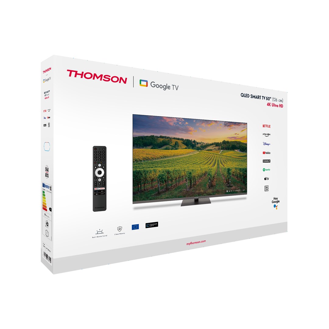 Thomson 50QG5C14 TV 127 cm (50") 4K Ultra HD Smart TV Wi-Fi Grey Thomson 50QG5C14 TV 127 cm (50") 4K Ultra HD Smart TV Wi-Fi Grey