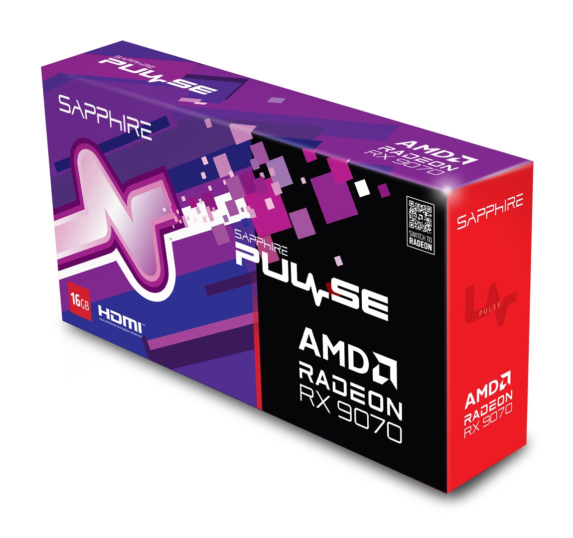 Sapphire PULSE Radeon RX 9070 AMD 16 GB GDDR6 Sapphire PULSE Radeon RX 9070 AMD 16 GB GDDR6