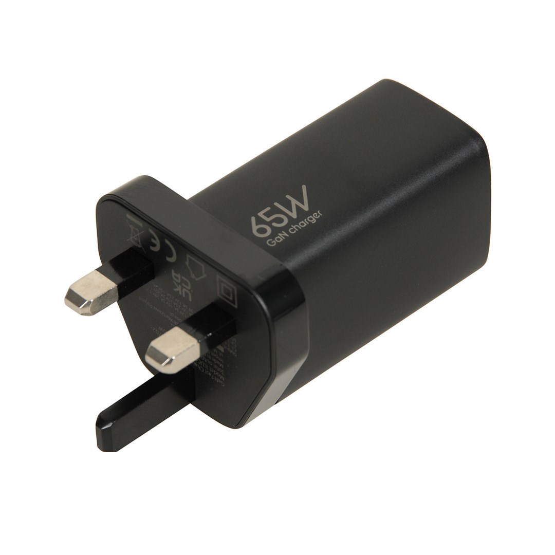 iBOX C-65 Black, GaN 65W universal charger UK plug iBOX C-65 Black, GaN 65W universal charger UK plug