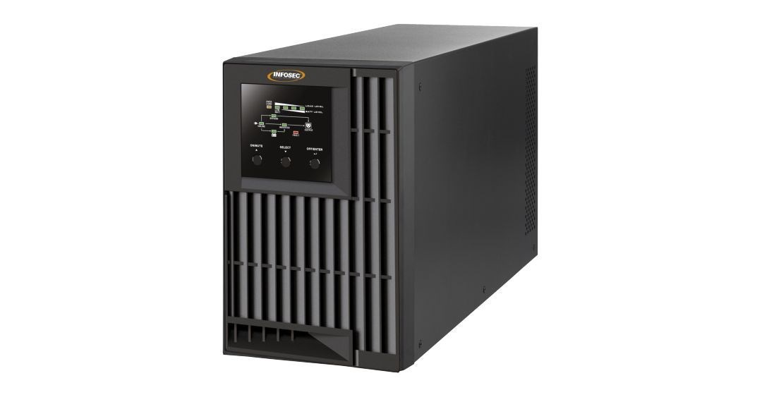 Infosec E4 Value 1000 uninterruptible power supply (UPS) Double-conversion (Online) 1 kVA 3 AC outlet(s) Infosec E4 Value 1000 uninterruptible power supply (UPS) Double-conversion (Online) 1 kVA 3 AC outlet(s)