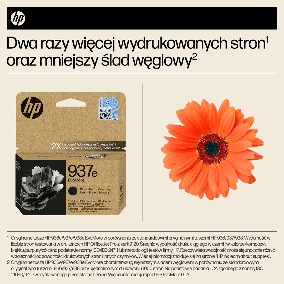 HP 937e EvoMore Black Original Ink Cartridge HP 937e EvoMore Black Original Ink Cartridge