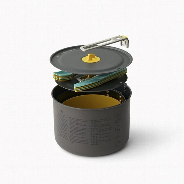 Sea to Summit Frontier UL Two Pot Cook Set 4P Folding crockery set Sea to Summit Frontier UL Two Pot Cook Set 4P Folding crockery set