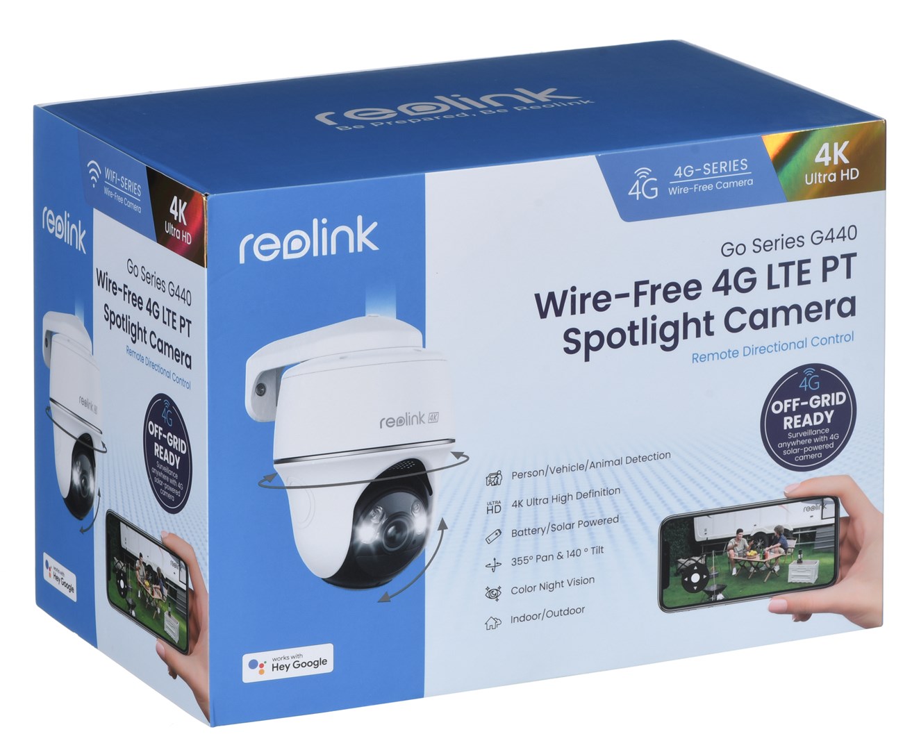 Reolink Go Series G440 Dome IP security camera Indoor & outdoor 3840 x 2160 pixels Wall Reolink Go Series G440 Dome IP security camera Indoor & outdoor 3840 x 2160 pixels Wall