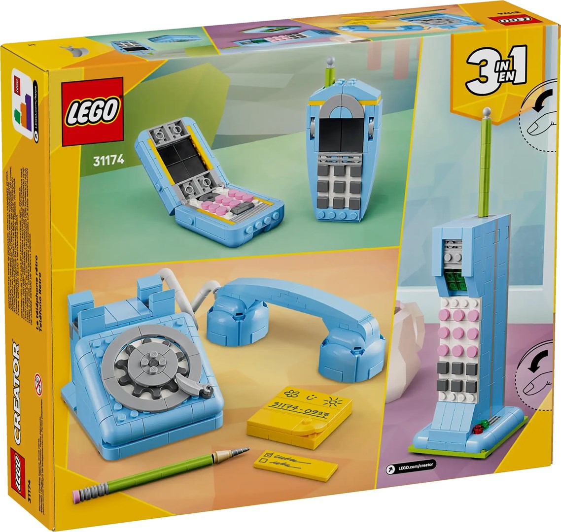 LEGO CREATOR 3 IN 1 31174 Retro Telephone LEGO CREATOR 3 IN 1 31174 Retro Telephone