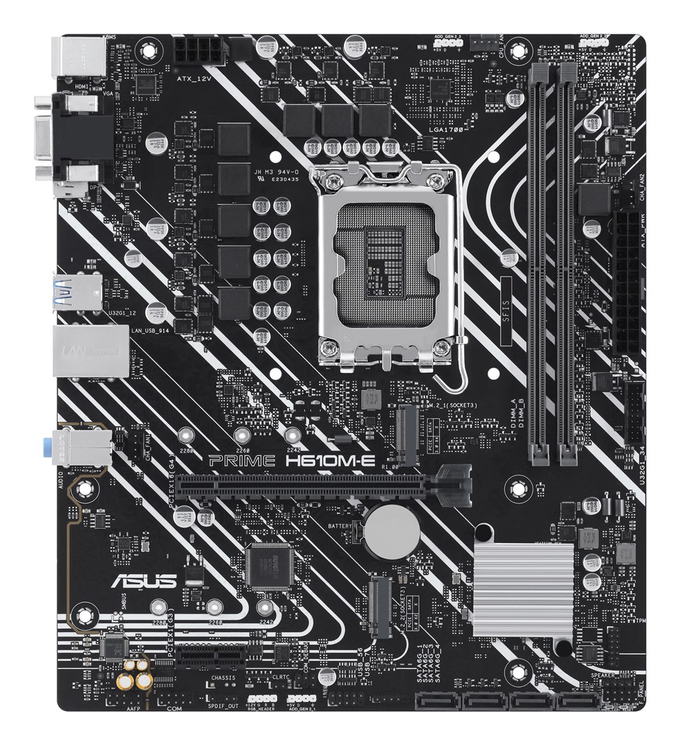 ASUS PRIME H610M-E-CSM Intel H610 LGA 1700 micro ATX ASUS PRIME H610M-E-CSM Intel H610 LGA 1700 micro ATX