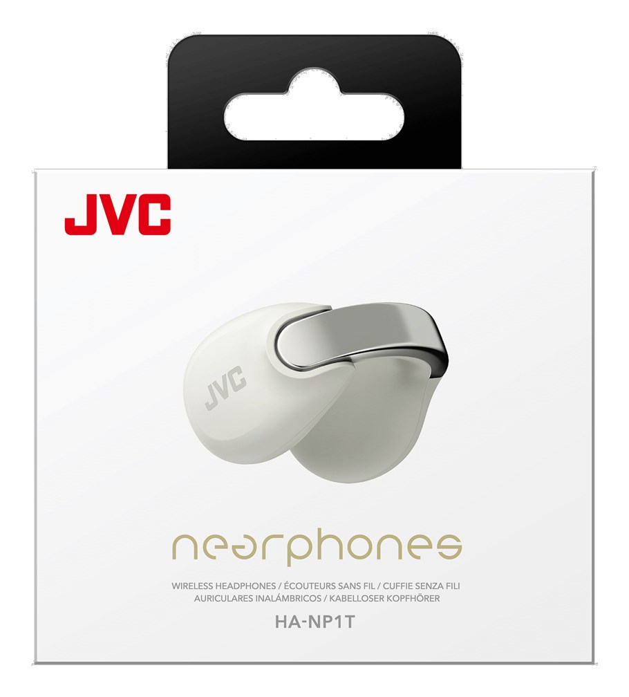 JVC HA-NP1TWU - open-back TWS earcuff headphones, white JVC HA-NP1TWU - open-back TWS earcuff headphones, white