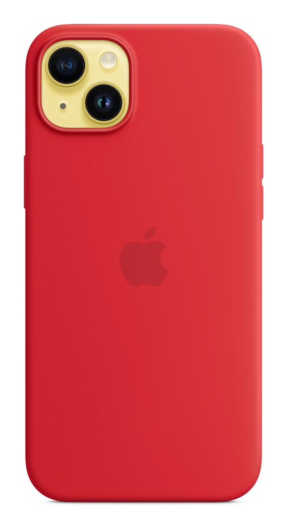 Apple iPhone 14 Plus Silicone Case with MagSafe - (PRODUCT)RED Apple iPhone 14 Plus Silicone Case with MagSafe - (PRODUCT)RED