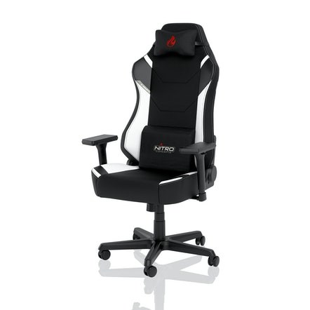 Nitro Concepts X1000 PC gaming chair Upholstered seat Black, White Nitro Concepts X1000 PC gaming chair Upholstered seat Black, White