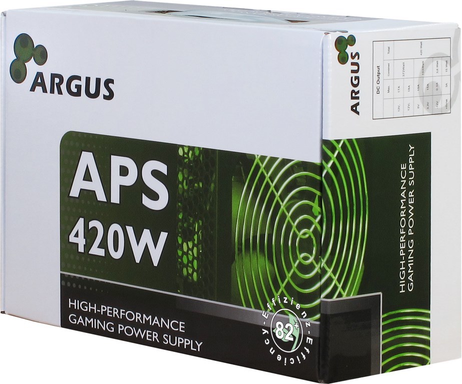 Inter-Tech Argus APS power supply unit 420 W 20+4 pin ATX ATX Black Inter-Tech Argus APS power supply unit 420 W 20+4 pin ATX ATX Black