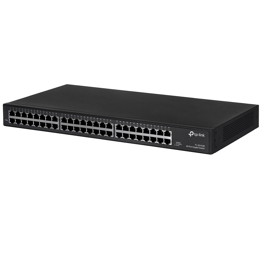 TP-Link TL-SG1048 Unmanaged Gigabit Ethernet (10/100/1000) 1U Black TP-Link TL-SG1048 Unmanaged Gigabit Ethernet (10/100/1000) 1U Black